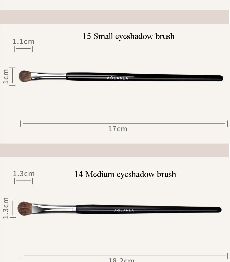 AOLANLA American Masters Professional Makeup Brush Set 11 sets of Powder powder Blush brush Highlight Brush Eyeshadow Brush Beauty Brush with makeup bag +Bevel foundation brush