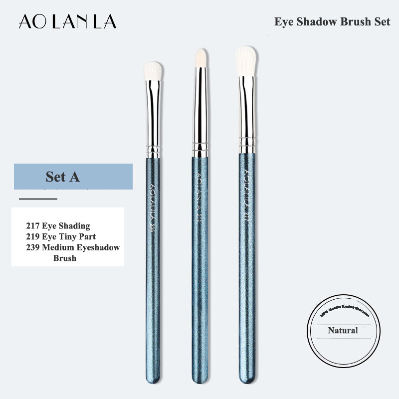 AOLANLA-Three Eyeshadow Brush Sets- 217 Eye Shading-219 Eye Tiny Part Brush-239 Medium Eyeshadow Brush