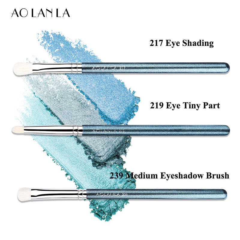 AOLANLA-Three Eyeshadow Brush Sets- 217 Eye Shading-219 Eye Tiny Part Brush-239 Medium Eyeshadow Brush