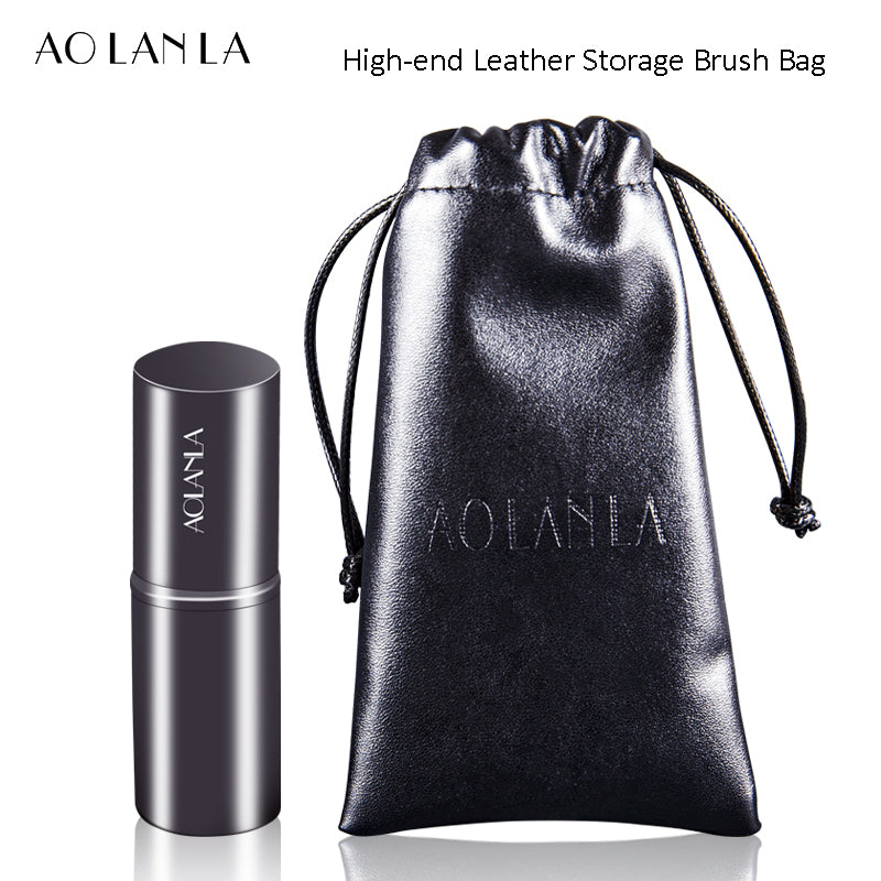 AOLANLA Portable Retractable loose paint with brush bag Blush brush honey paint set Makeup, Trim, Highlight brush Beauty brush Makeup brush tool