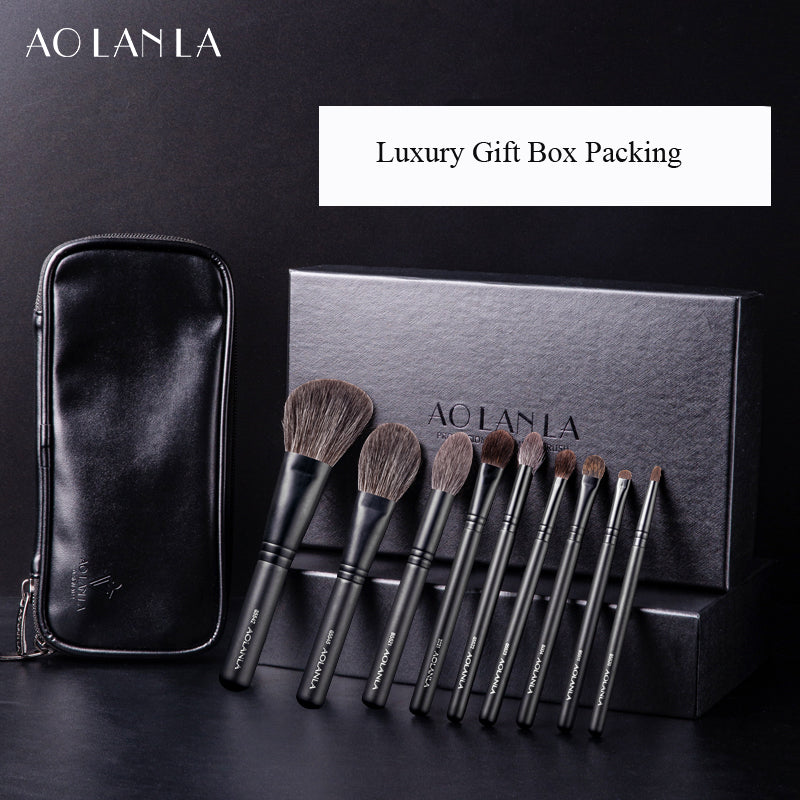 AOLANLA-ZHUMO Round Tip Blush Brushes Portable Beauty Tool G5545 Single Pack